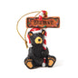 Black Bear Christmas Ornament "Believe" by Jeff Fleming, Bearfoots collection