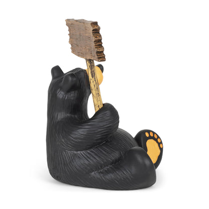 Black Bear by Jeff Fleming  "I'm Fluffy" mini figurine Bearfoots rustic cabin