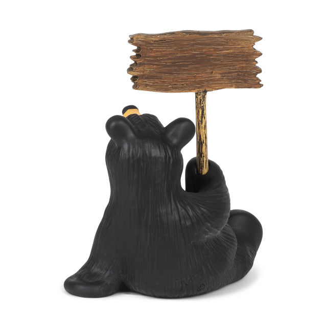 Black Bear by Jeff Fleming  "I'm Fluffy" mini figurine Bearfoots rustic cabin
