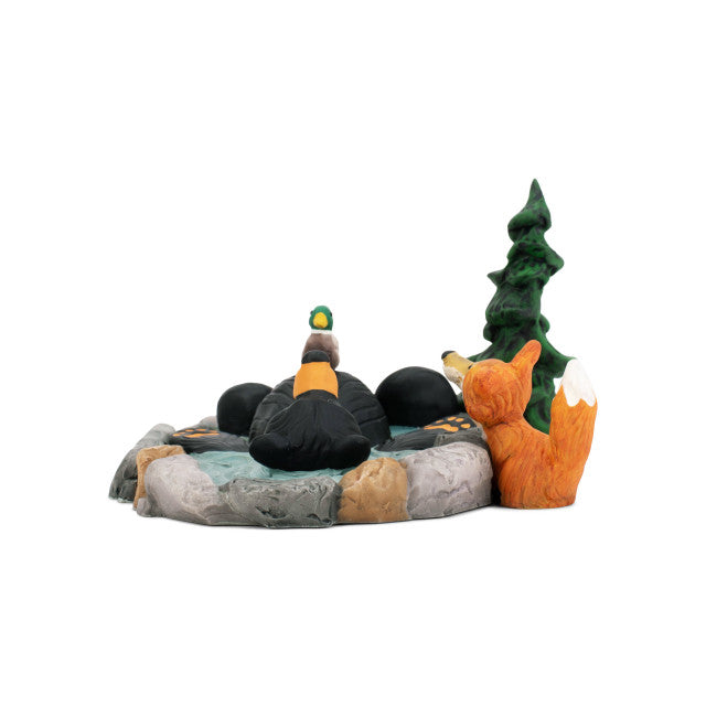 Black Bear by Jeff Fleming Bearfoots "Lucky Duck"  Rustic Cabin Lake House Spa
