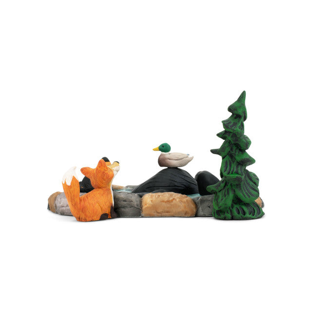 Black Bear by Jeff Fleming Bearfoots "Lucky Duck"  Rustic Cabin Lake House Spa