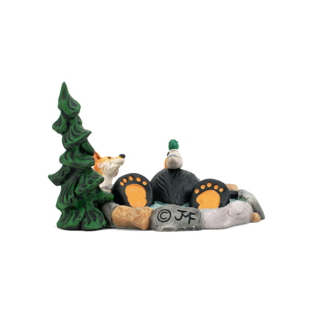 Black Bear by Jeff Fleming Bearfoots "Lucky Duck"  Rustic Cabin Lake House Spa