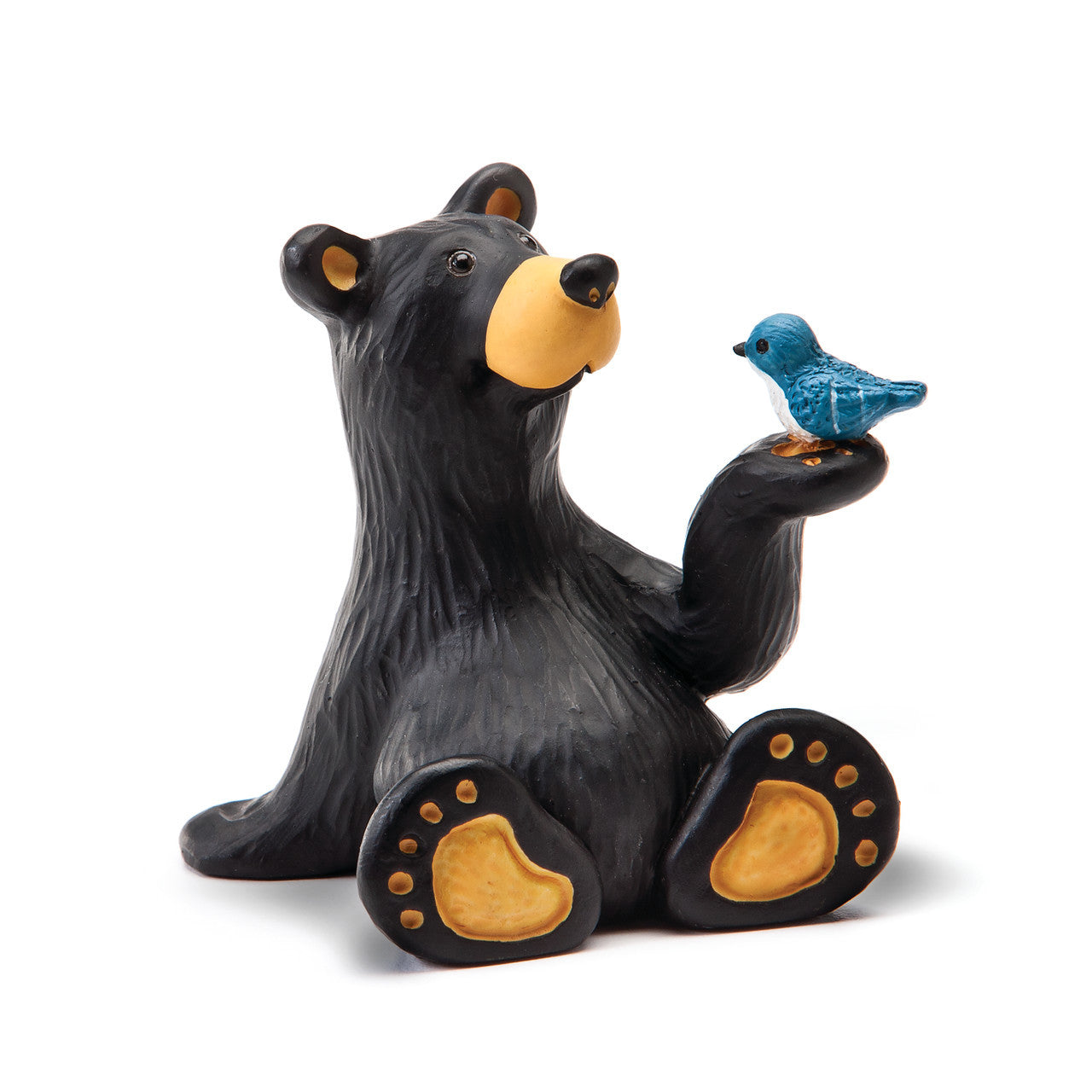 Black Bear "Mini the Bear" with Bluebird Minature Figurine Jeff Fleming Bearfoot