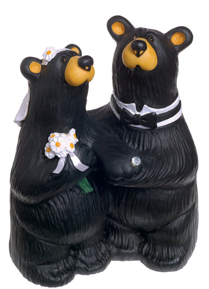 Black Bear by Jeff Fleming Bearfoots "Wedding Couple" wedding day rustic mini
