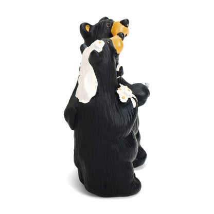 Black Bear by Jeff Fleming Bearfoots "Wedding Couple" wedding day rustic mini