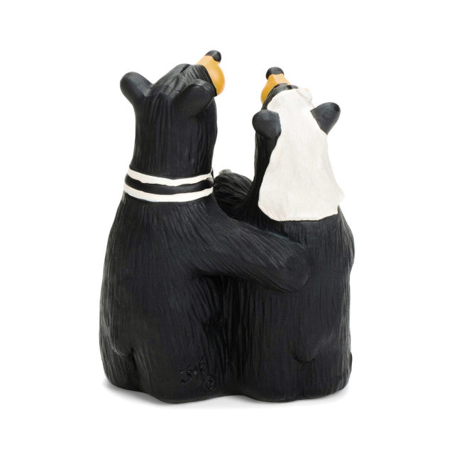 Black Bear by Jeff Fleming Bearfoots "Wedding Couple" wedding day rustic mini