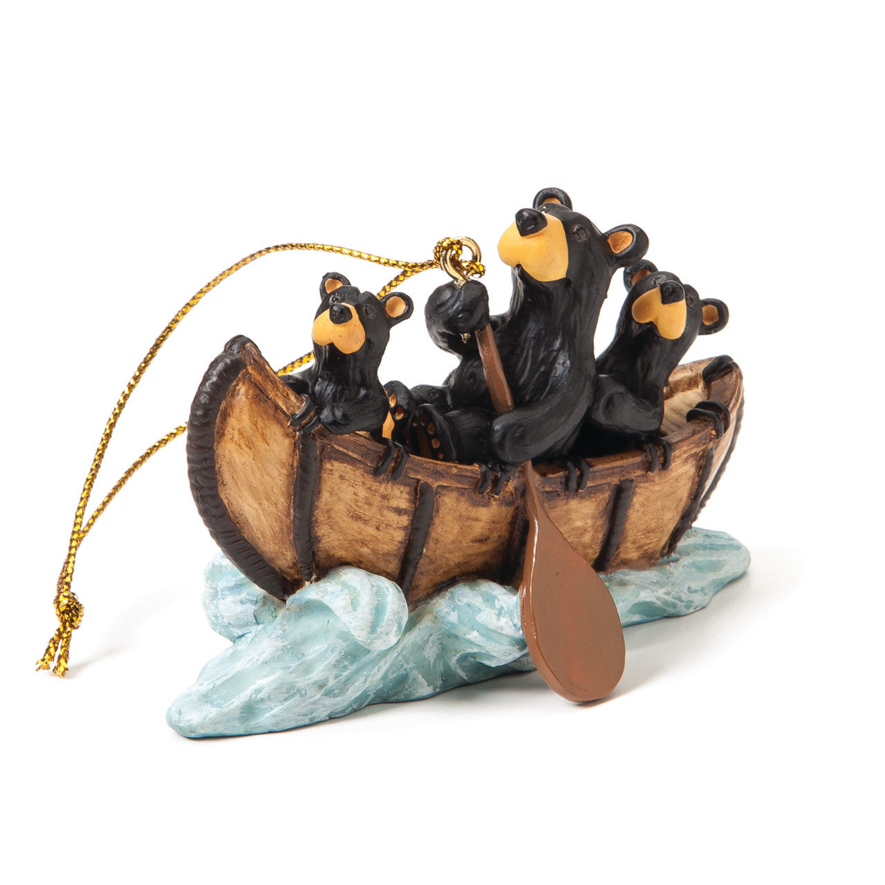 Black Bear Christmas Ornament "Bear Creek Rapids" by Jeff Fleming Bearfoots