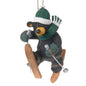 Black Bear Christmas Ornament "Tumble" by Jeff Fleming Bearfoots collection Ski